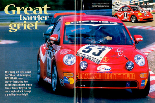 1998 Nurburgring 24 hour race - Volkswagen New Beetle