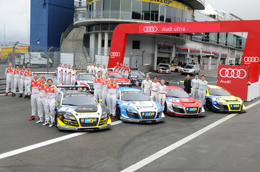 Audi at the 2013 Nurburgring 24 hour race