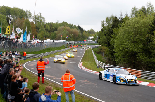 Audi at the 2013 Nurburgring 24 hour race