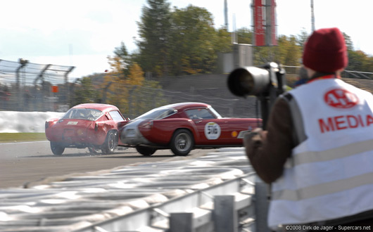 Two Ferraris crash at the Nurburgring