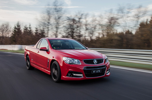 Holden VF SSV ute at the Nurburgring