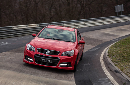 Holden VF SSV ute at the Nurburgring