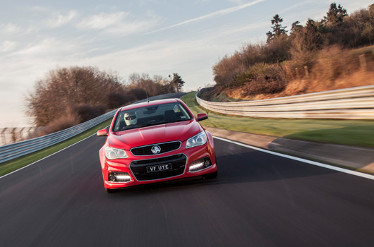 Holden VF SSV ute at the Nurburgring