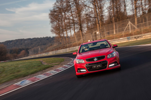 Holden VF SSV ute at the Nurburgring