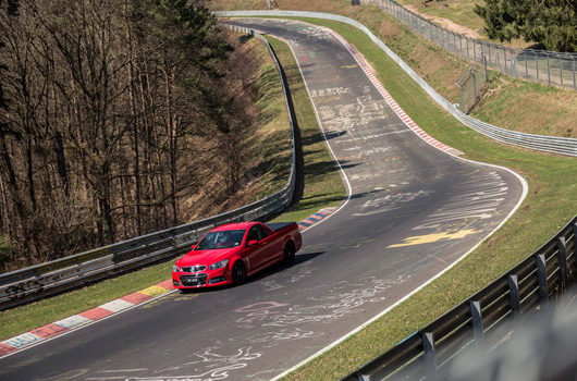 Holden VF SSV ute at the Nurburgring