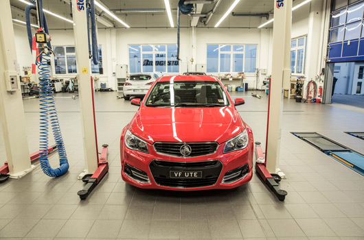 Holden VF SSV ute at the Nurburgring