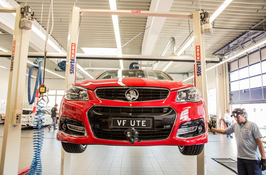 Holden VF SSV ute at the Nurburgring