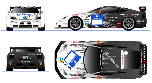 Lexus LF-A prototype racecar