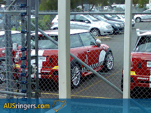MINI Challenge cars in Sydney