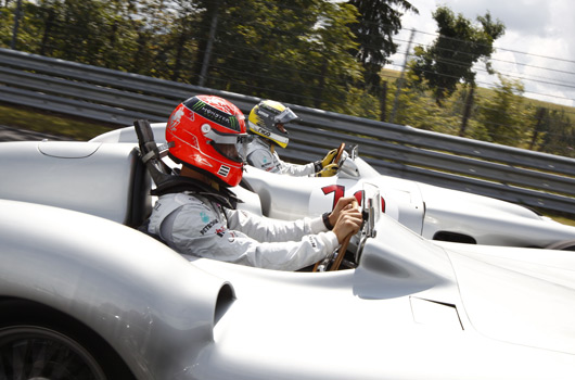 Silver Arrows at the Nurburgring Nordschleife