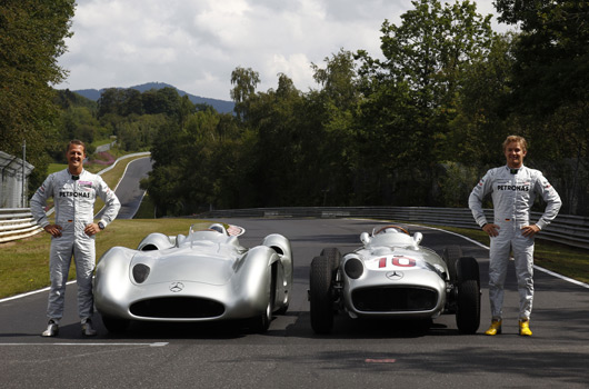 Silver Arrows at the Nurburgring Nordschleife