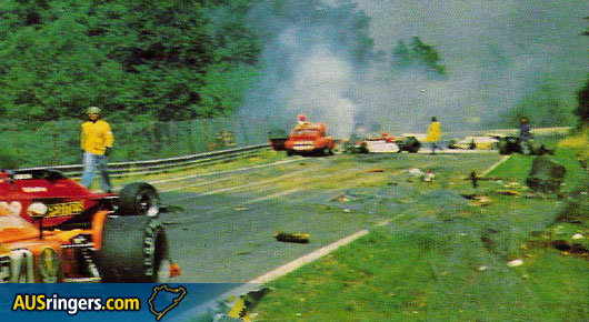 Niki Lauda crash
