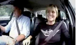 Sabine Schmitz and Jeremy Clarkson